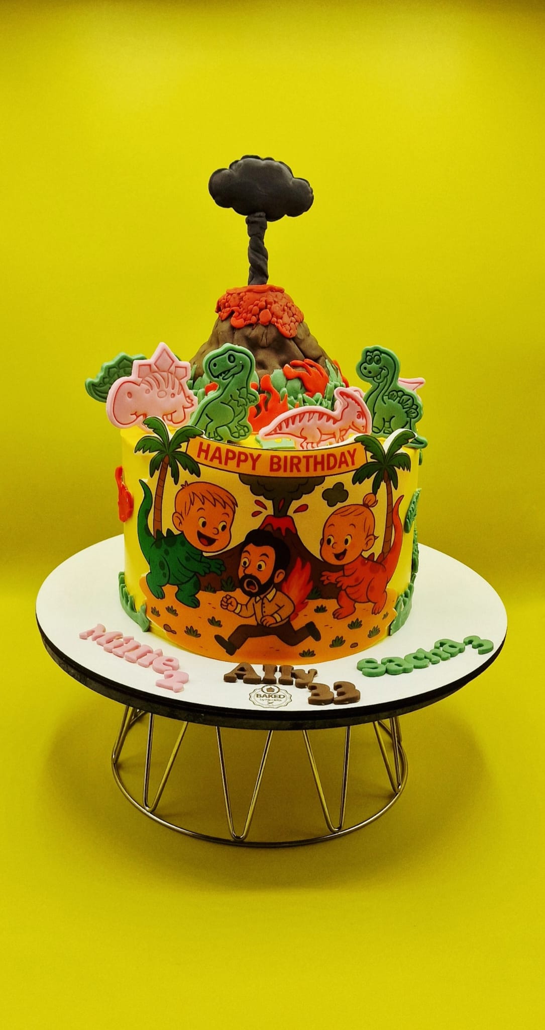 Bespoke custom celebration cake for Boys & Adventures handcrafted by Nicoleta